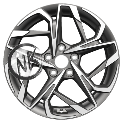 Khomen Wheels 7×17/5×110 ET46 D63,3 KHW1716 (Changan CS35 Plus) Gray-FP
