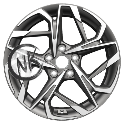 Khomen Wheels 7×17/5×114,3 ET45 D60,1 KHW1716 (Changan/Geely/Lexus/Toyota) Gray-FP (пш)
