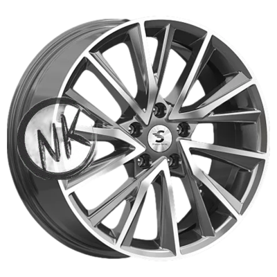 Premium Series 7,5×18/5×112 ET40 D57,1 КР010 (Kodiaq) Diamond Gloss Graphite