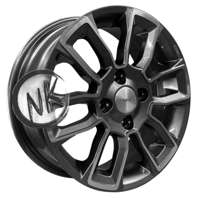 Khomen Wheels 5,5×14/4×100 ET45 D56,1 KHW1406 (Honda Civic) Gray-FP
