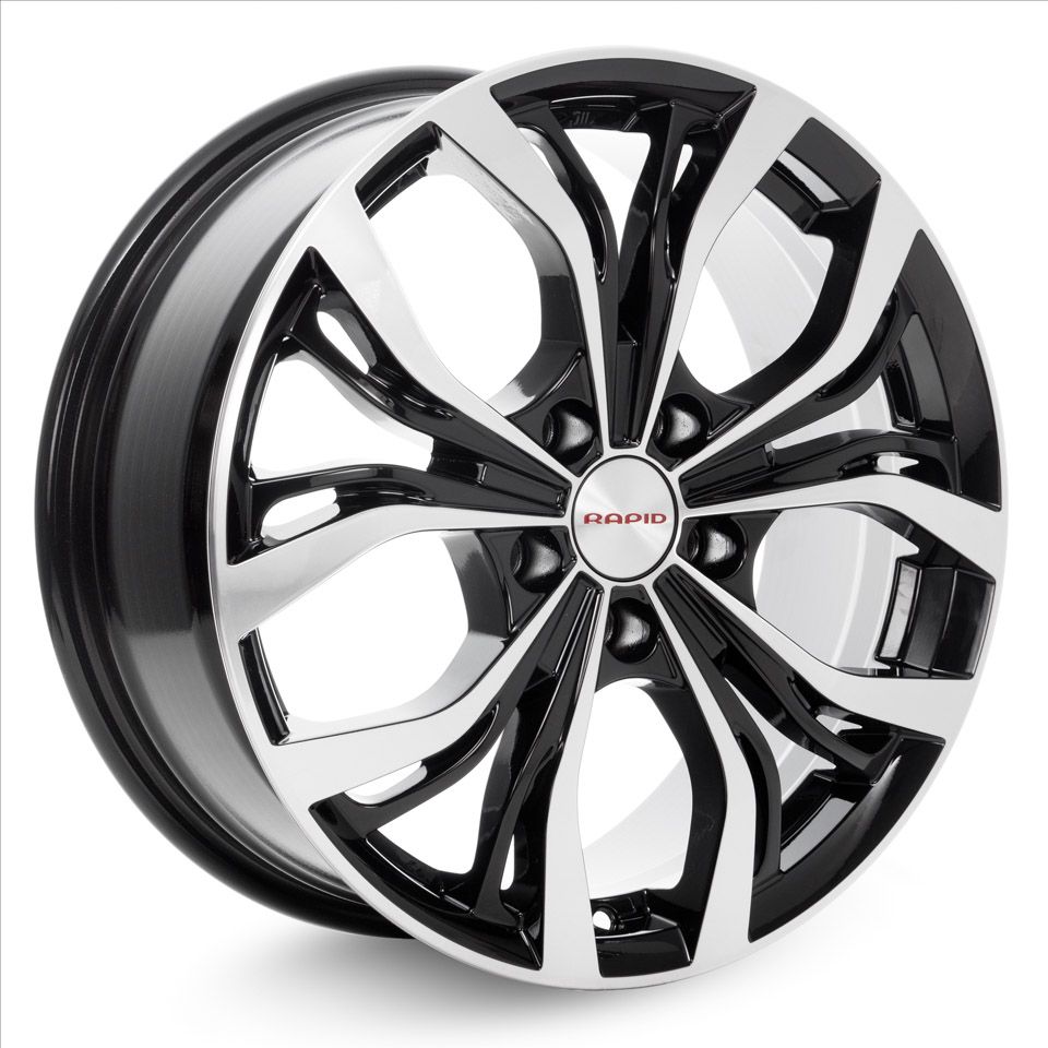 КиК  Аламида (КС705)  7,0R17 5*100 ET48  d56,1  Алмаз черный  [66090]