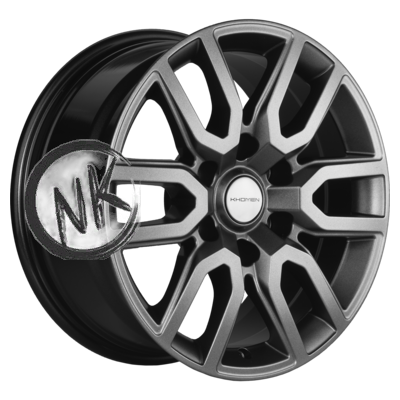 Khomen Wheels 8×17/6×139,7 ET50 D92,5 KHW1723 (Hyundai H-1/Staria) Gray