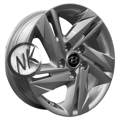 Original 6×16/5×114,3 ET43 D67,1 BW110 Silver Hyundai R16, original