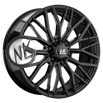 LS Forged 9×22/6×139,7 ET30 D100,1 LS FG33 BK (конус, Колпак+лого)
