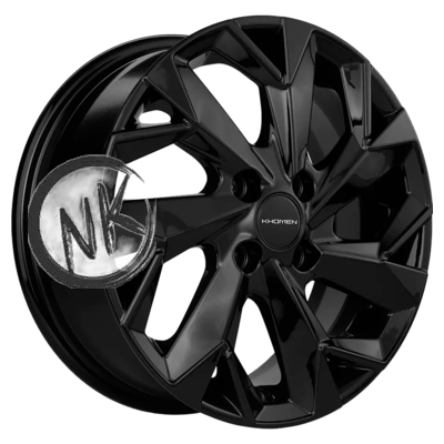 Khomen Wheels 6×15/4×100 ET39 D56,6 KHW1508 (Cobalt) Black