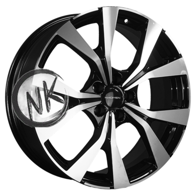 Khomen Wheels 7×19/5×114,3 ET35 D67,1 KHW1906 (JAC JS6) Black-FP