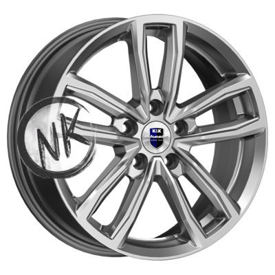 K&K 6,5×17/5×112 ET43 D66,6 Каланг (КС1086) Дарк платинум