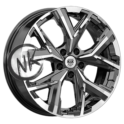 K&K 6,5×18/5×114,3 ET40 D64,1 Айона (КС1169) Алмаз черный