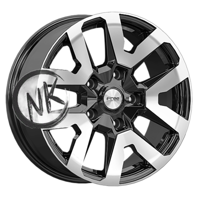 iFree Original 7×17/5×139,7 ET40 D98 Трикстер (Niva) (КС1170) Алмаз черный