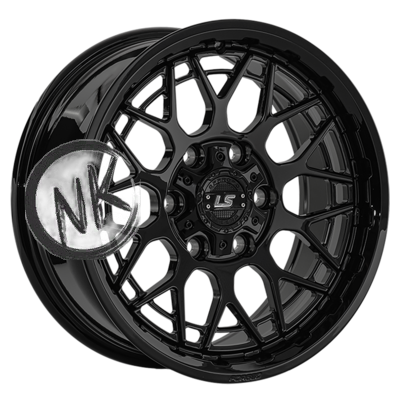 LS Forged 8×17/6×139,7 ET20 D106,1 LS FG52 BK (конус, Колпак+лого)