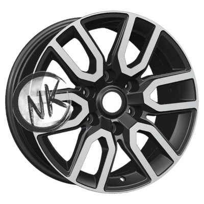 Khomen Wheels 8×17/6×139,7 ET45 D93,1 KHW1723 (Mazda BT50) Black-FP