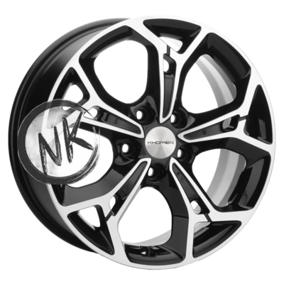 Khomen Wheels 7×17/5×110 ET40 D67,1 KHW1702 (Evolute i-Joy) Black-FP