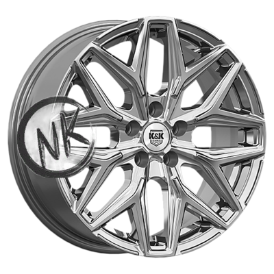 K&K 7×17/5×108 ET32 D65,1 Ариус (КС1187) Дарк платинум