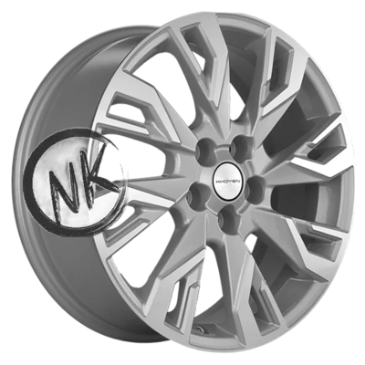 Khomen Wheels 7×18/5×112 ET43 D57,1 KHW1809 (Kodiaq/Tiguan) F-Silver-FP
