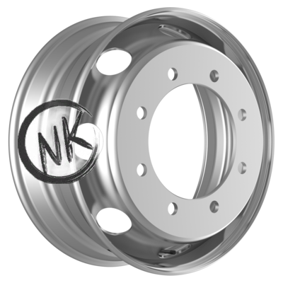 Kronprinz/Accuride 6,75×19,5/8×275 ET134 D221 M22 Silver (RZB36562OE) (12 мм) Компас 12 2 500 кг внутр.