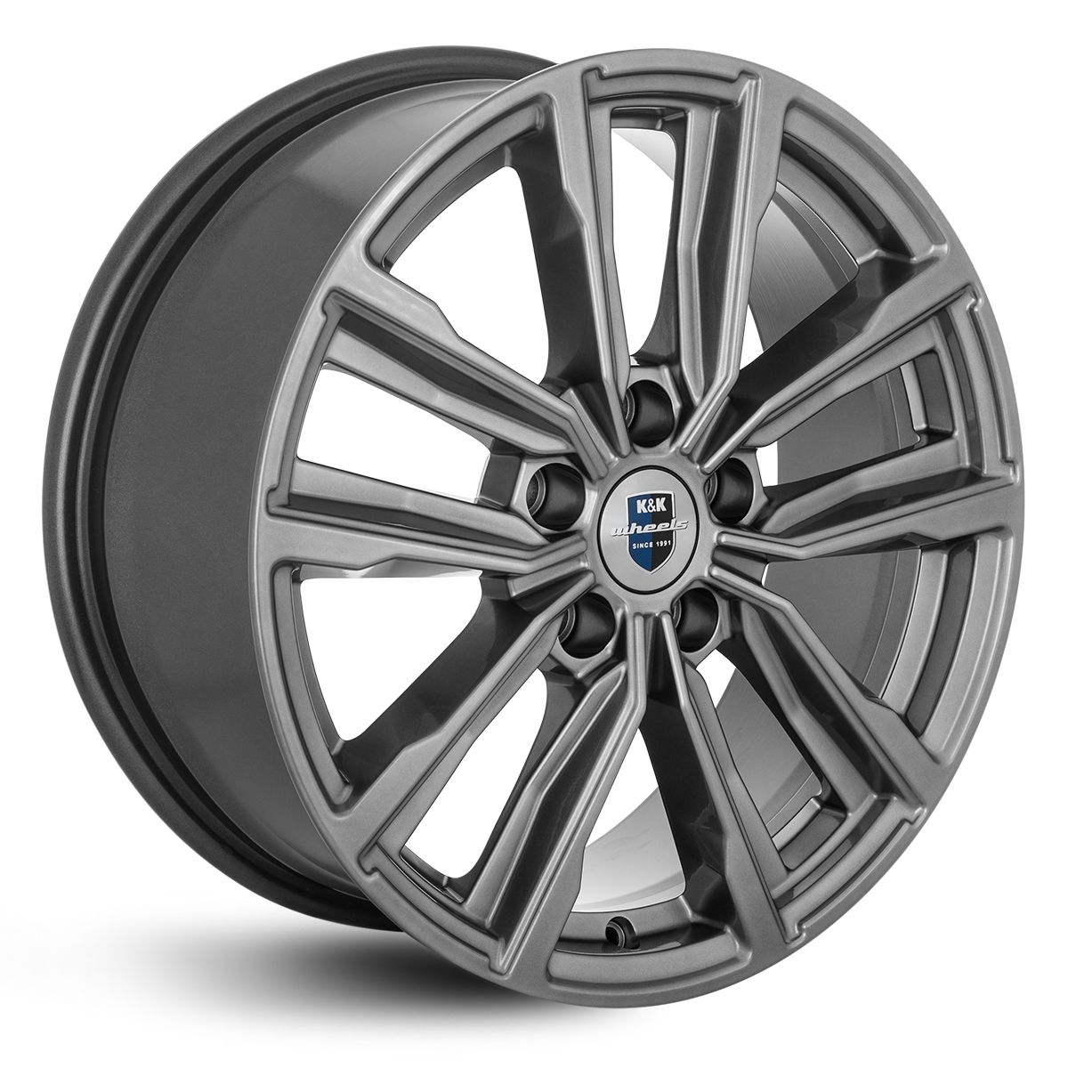 КиК  Лацио (КС964)  7,5R17 5*114,3 ET45  d60,1  Дарк платинум  [77389]  Fb max 655 kg