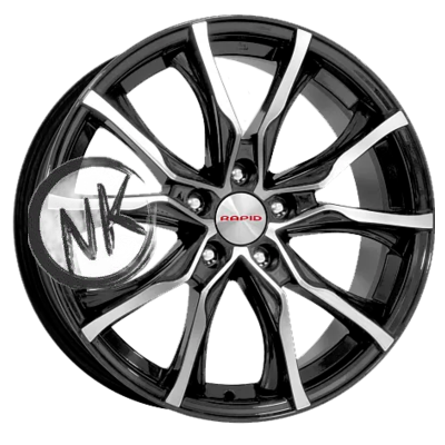 K&K 7,5×17/5×114,3 ET52,5 D67,1 Твист-оригинал (КС697М) Алмаз черный