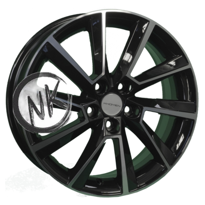 Khomen Wheels 6×16/5×105 ET39 D56,6 KHW1604 (Aveo) Black-FP