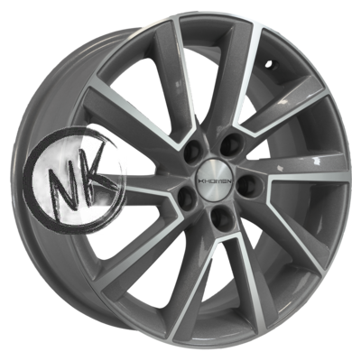Khomen Wheels 6×16/5×100 ET45 D54,1 KHW1604 (Yaris) F-Silver-FP