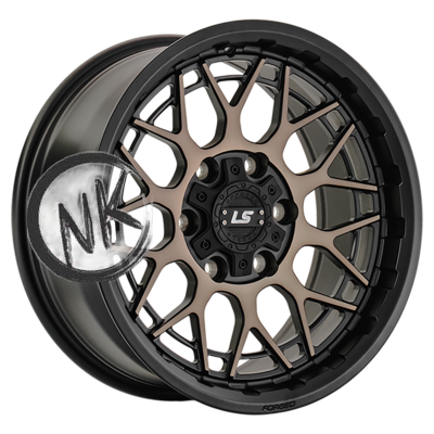 LS Forged 9×17/6×139,7 ET20 D106,1 LS FG52 MB+LYSF (конус, Колпак+лого)