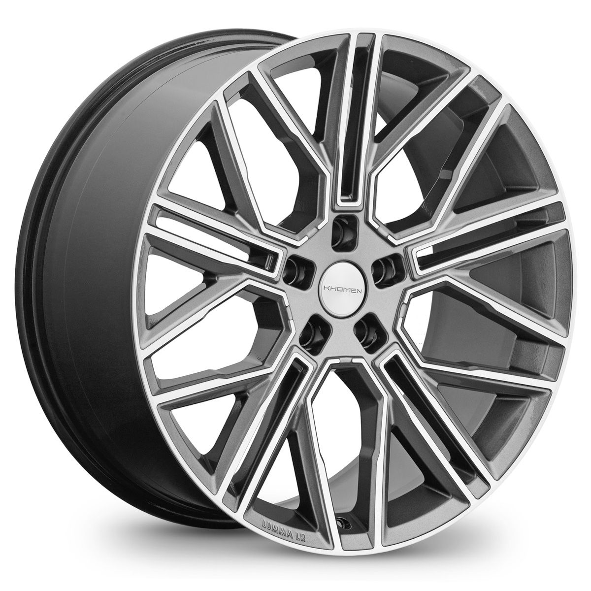 Khomen Wheels  KHW2101 (Li 7/9)  9,5R21 5*120 ET45,5  d62,5  Gray-FP  [KHW210108GRF]  Fb max 950 kg