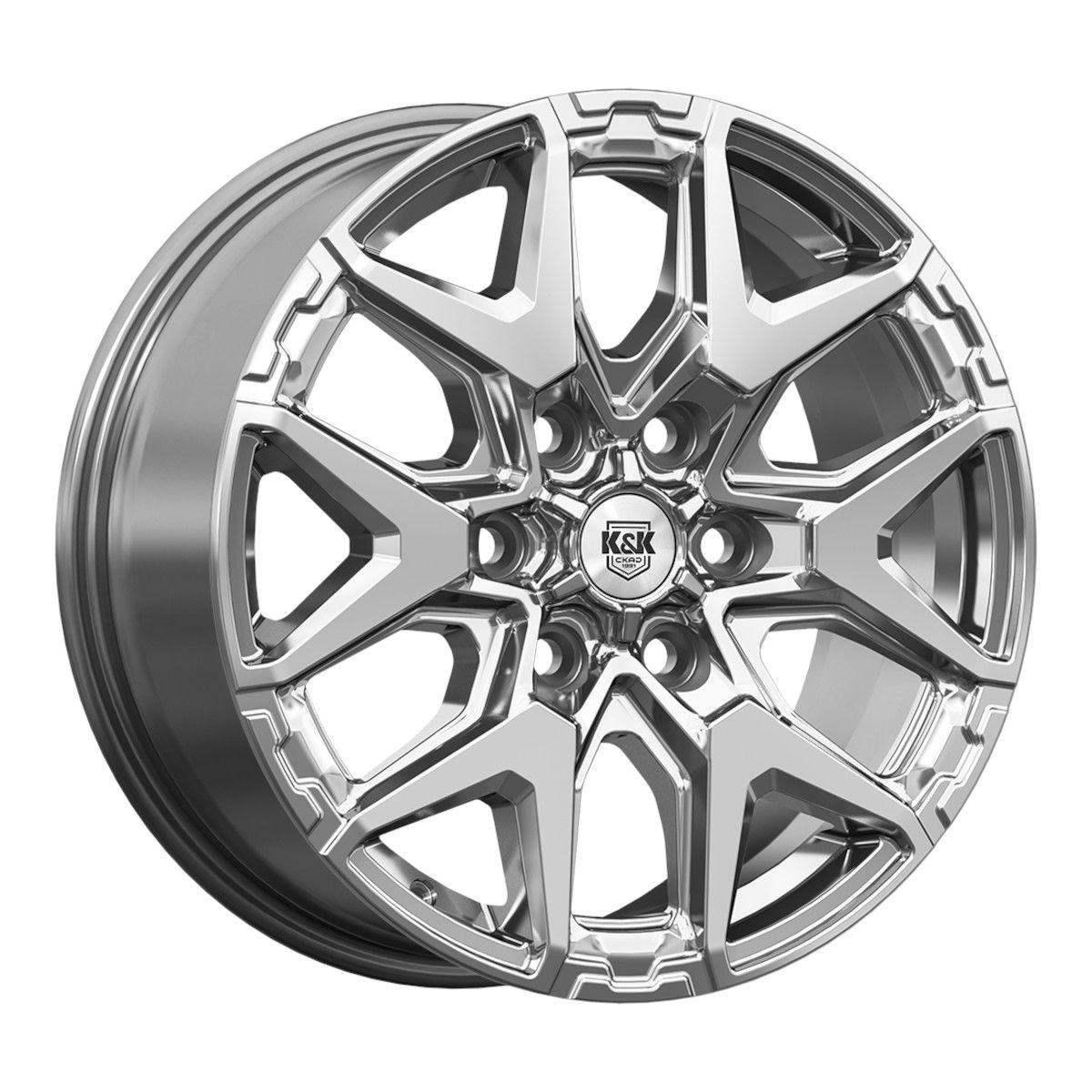 КиК  Гангут (КС1176)  7,5R18 6*139,7 ET36  d100,1  Дарк платинум  [84160]  Fb max 900 kg