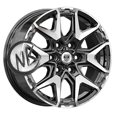 K&K 7,5×18/6×139,7 ET42 D100,1 Гангут (КС1176) Алмаз черный