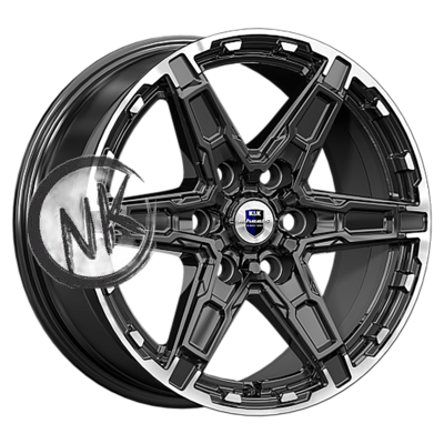 K&K 8×18/6×114,3 ET42 D66,1 Дистрикт (КС1159) черный бриллиант